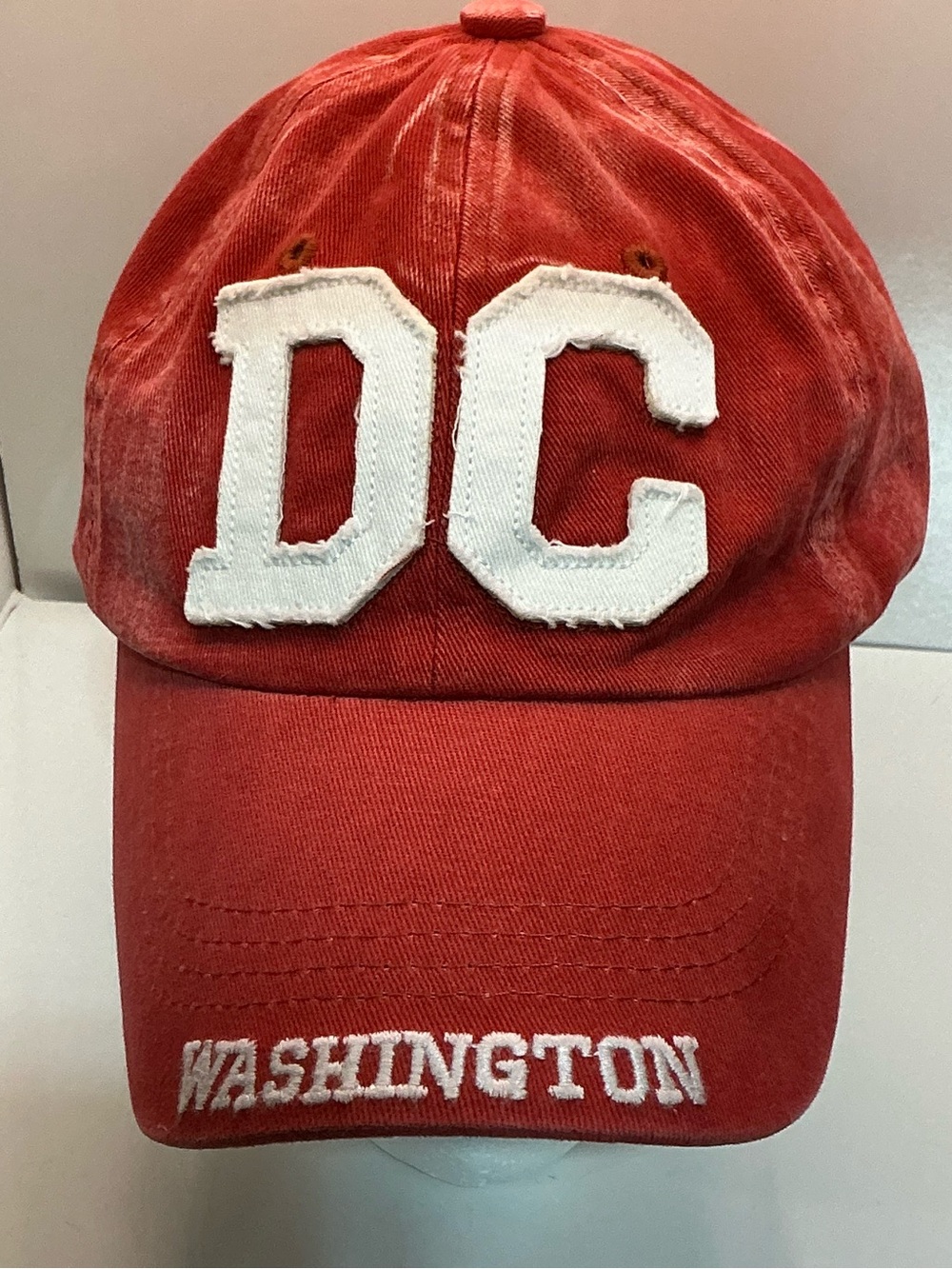 Robin Ruth Washington DC Distressed Red Baseball Cap Adjustable Hat